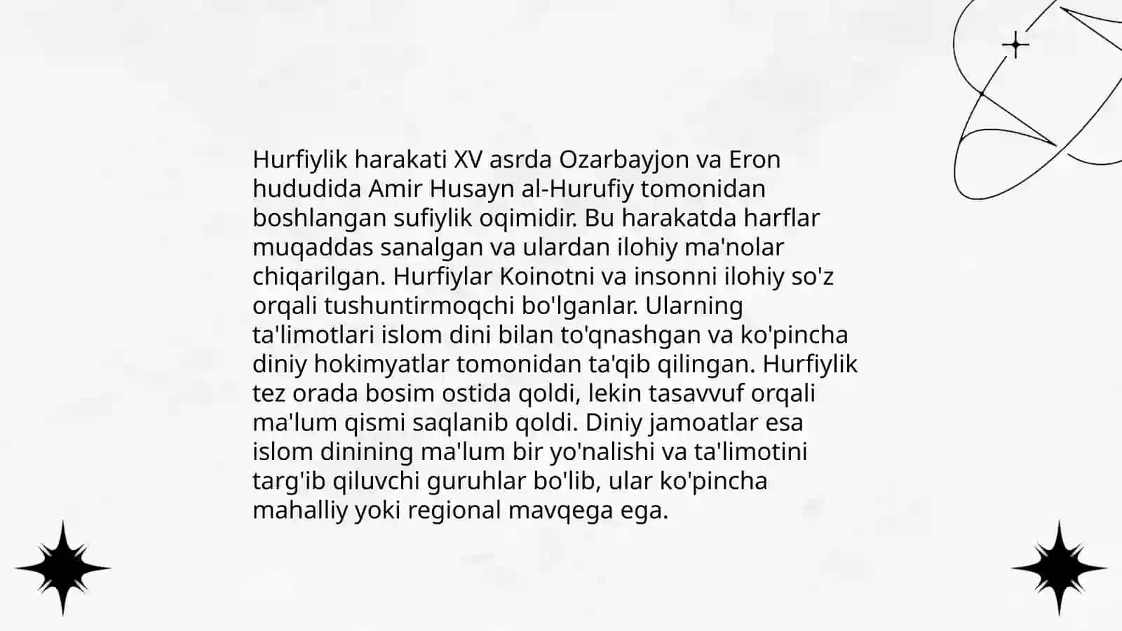 Din va hurfiylik 4