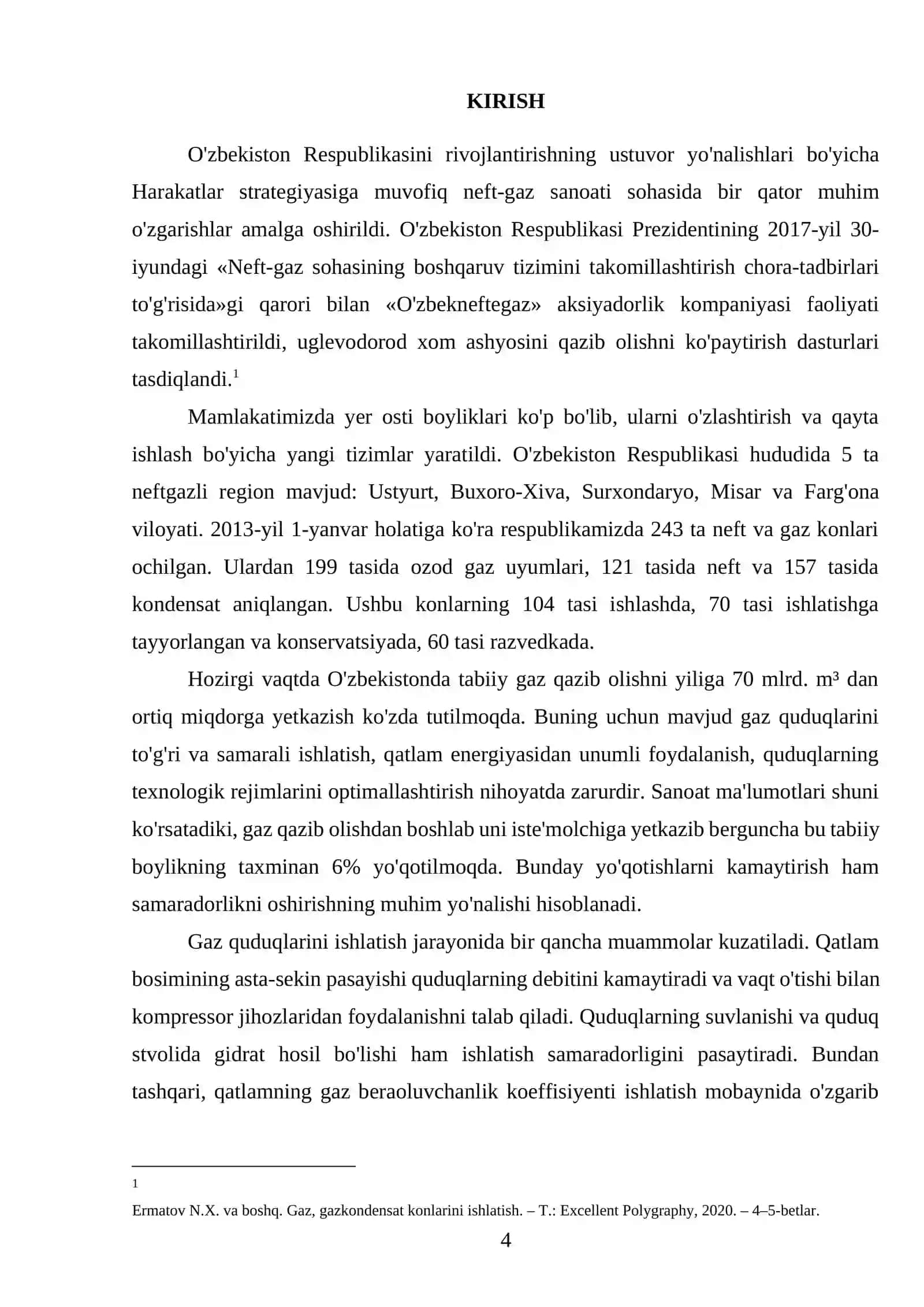Neft va gaz konlarini ishga tushirish va ulardan foydalanish 4