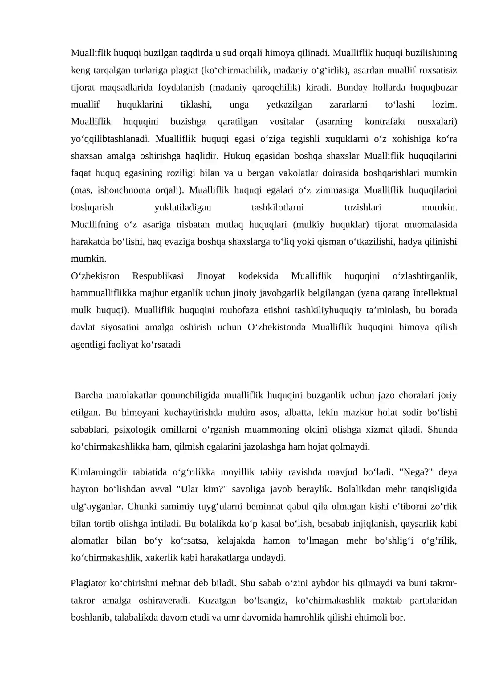 Plagiat va antiplagiat haqida tushuncha 4