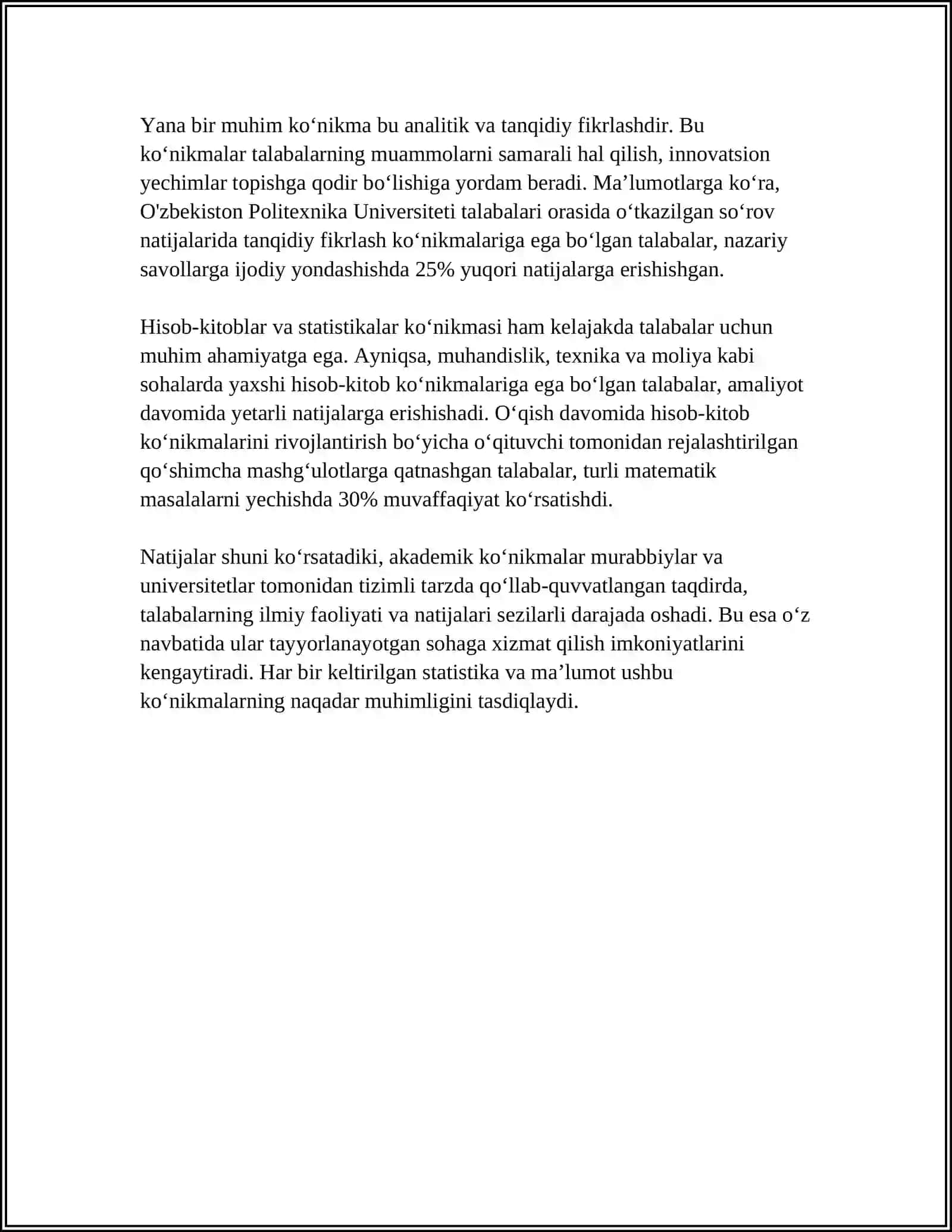 AKADEMIK KONIKMALARNING TALABALAR FAOLIYATIDAGI AXAMIYATI VA DOLZARBLIGI 4
