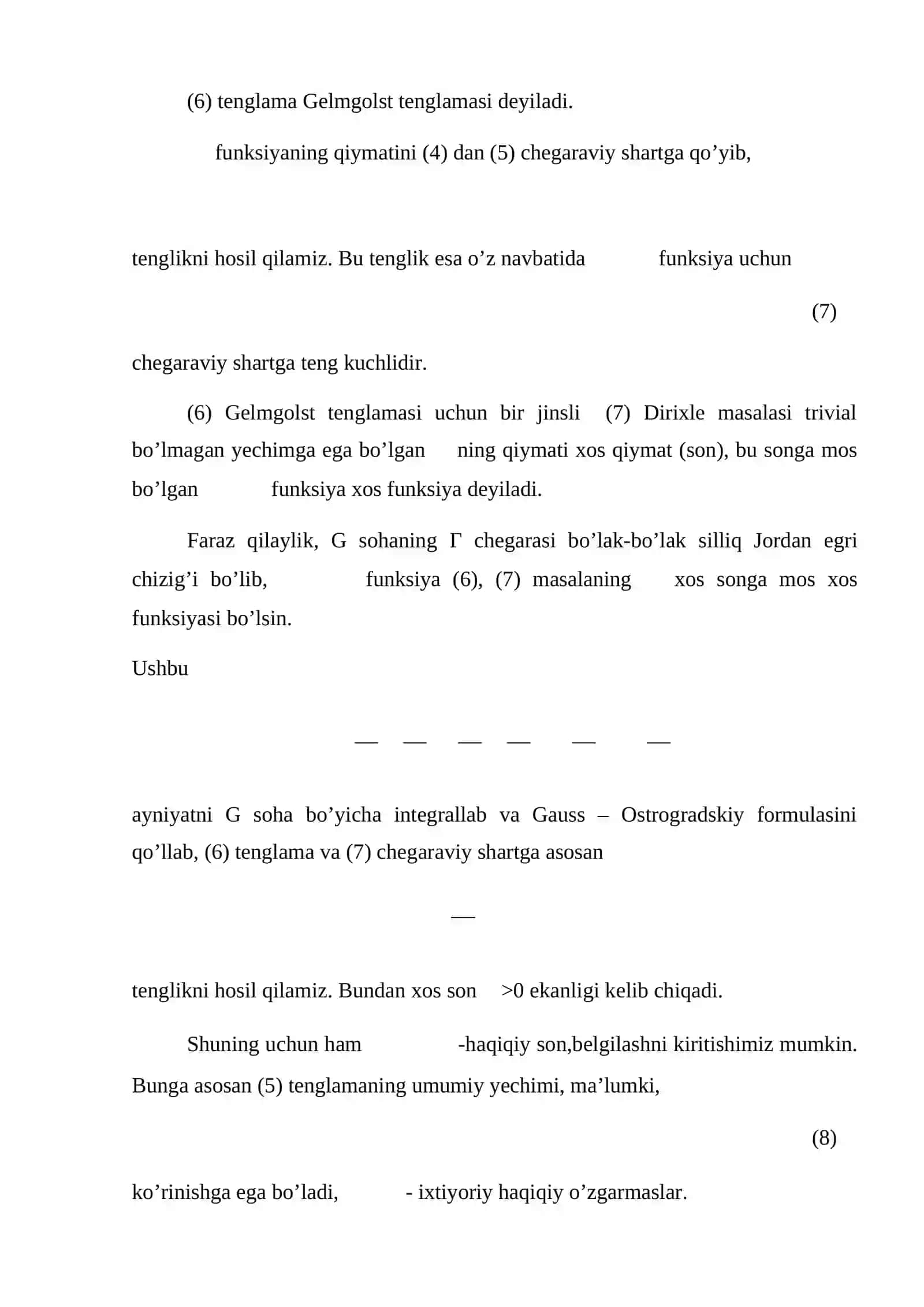 To’g’ri to’rtburchakli membrana tebranish tenglamasi uchun chegaraviy masalani yechish 4