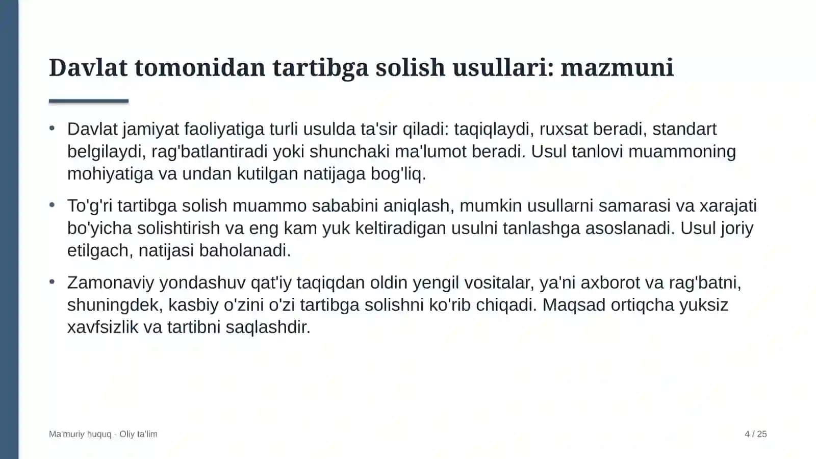 televideniyeda davlat tomonidan tartibga solish usullari 6756 4