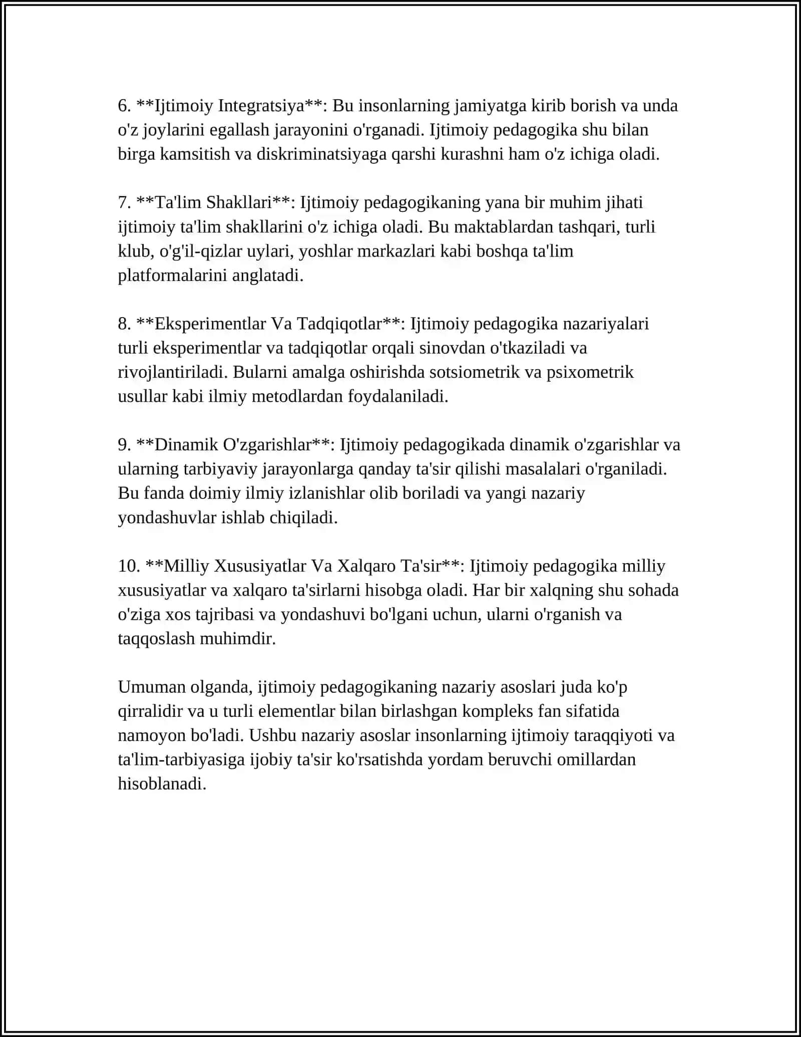 Ijtimoiy PEDOGOGIKA FAN SIFATIDA 4