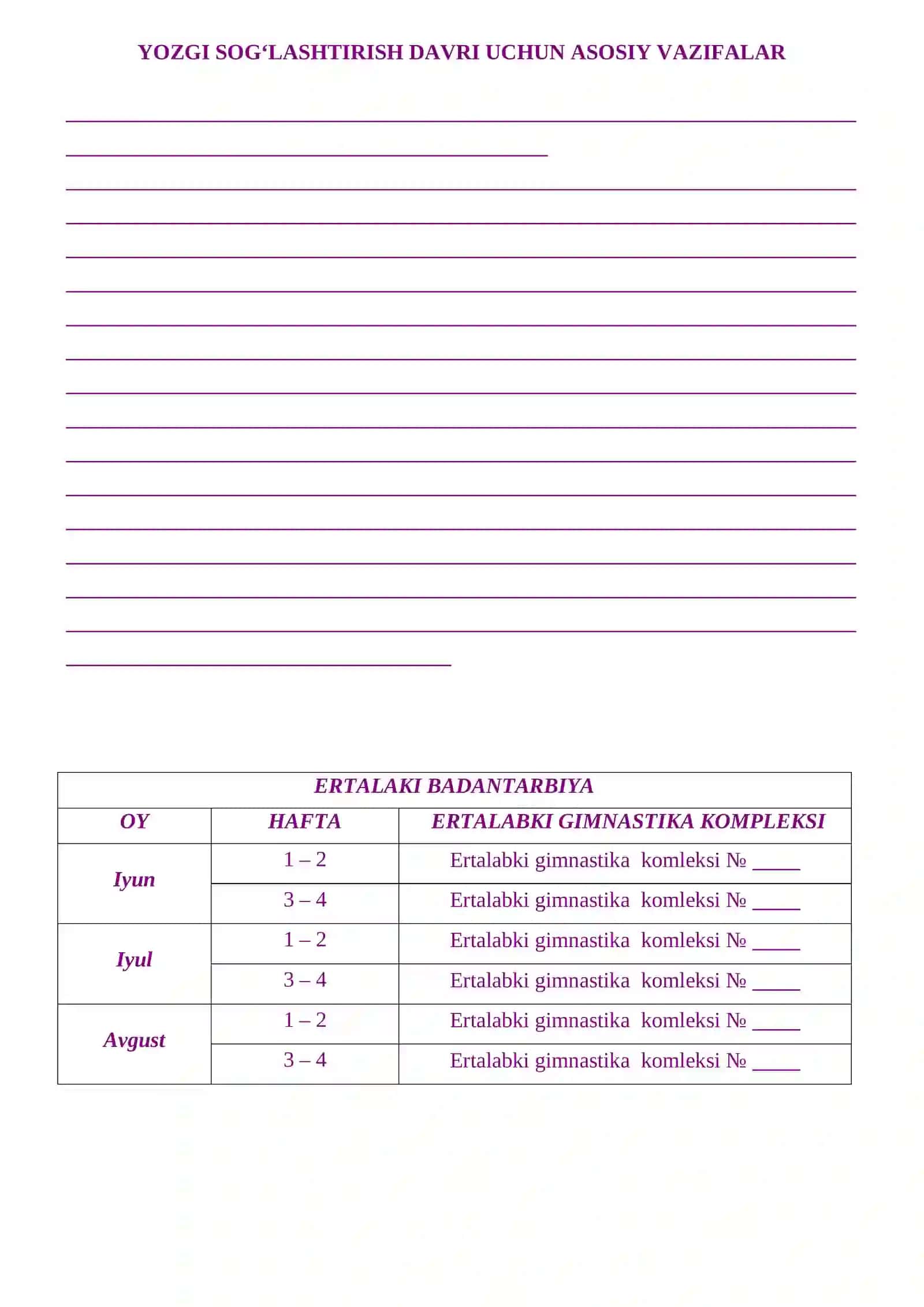 QO‘SHKO‘PIR TUMAN MAKTABGACHA TA’LIM BO‘LIMI TASARRUFIDAGI 7- SONLI MAKTABGACHA 4