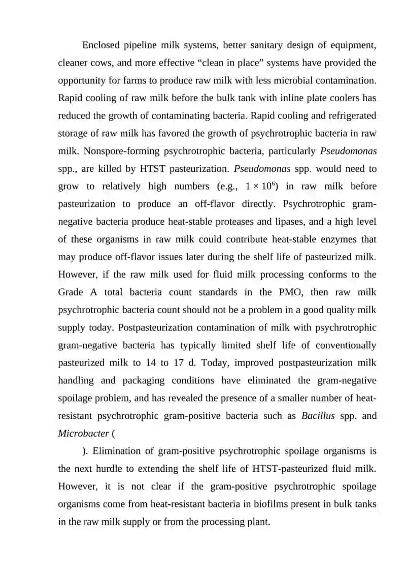 Quality of Milk and Dairy Products 4
