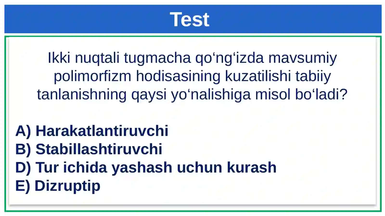 Genetika evolutsion taʼlimot 4