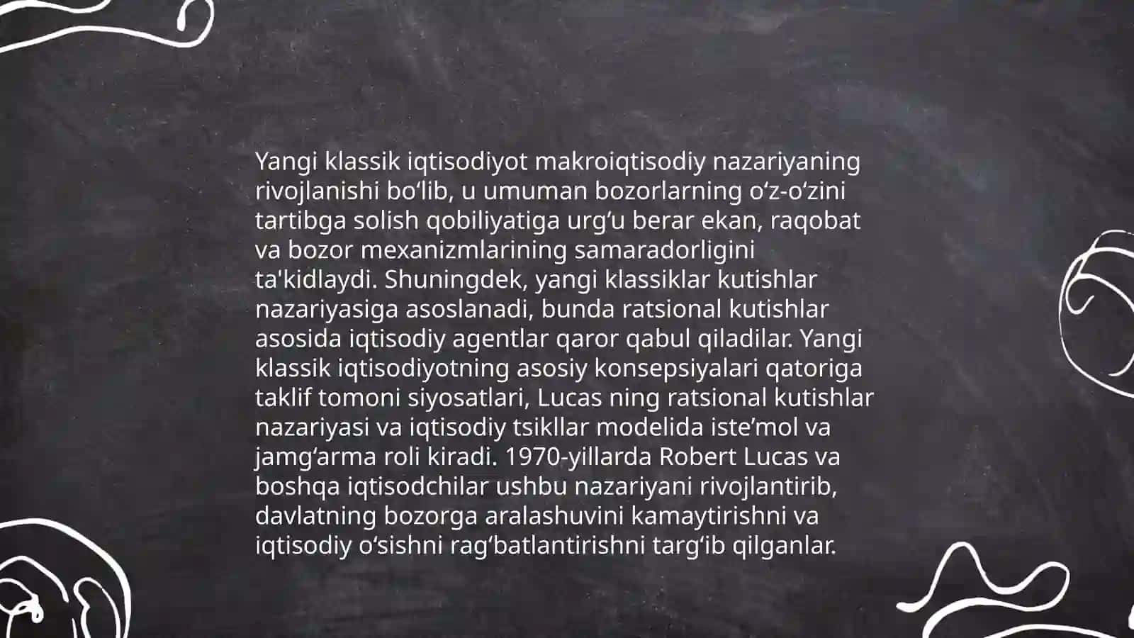 A.Marshall va yangi klassik vaziyat. Talab va taklif muvozanati, vaqt omili 4