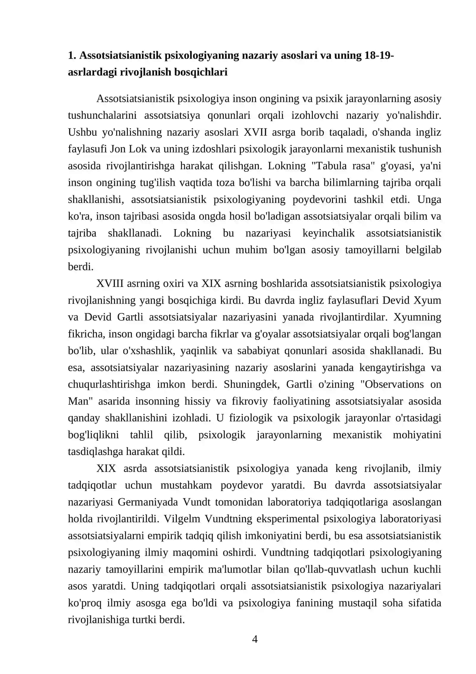 18-19-asrlarda assotsiatsianistik psixologiyaning shakllanishi va rivojlanishi 4