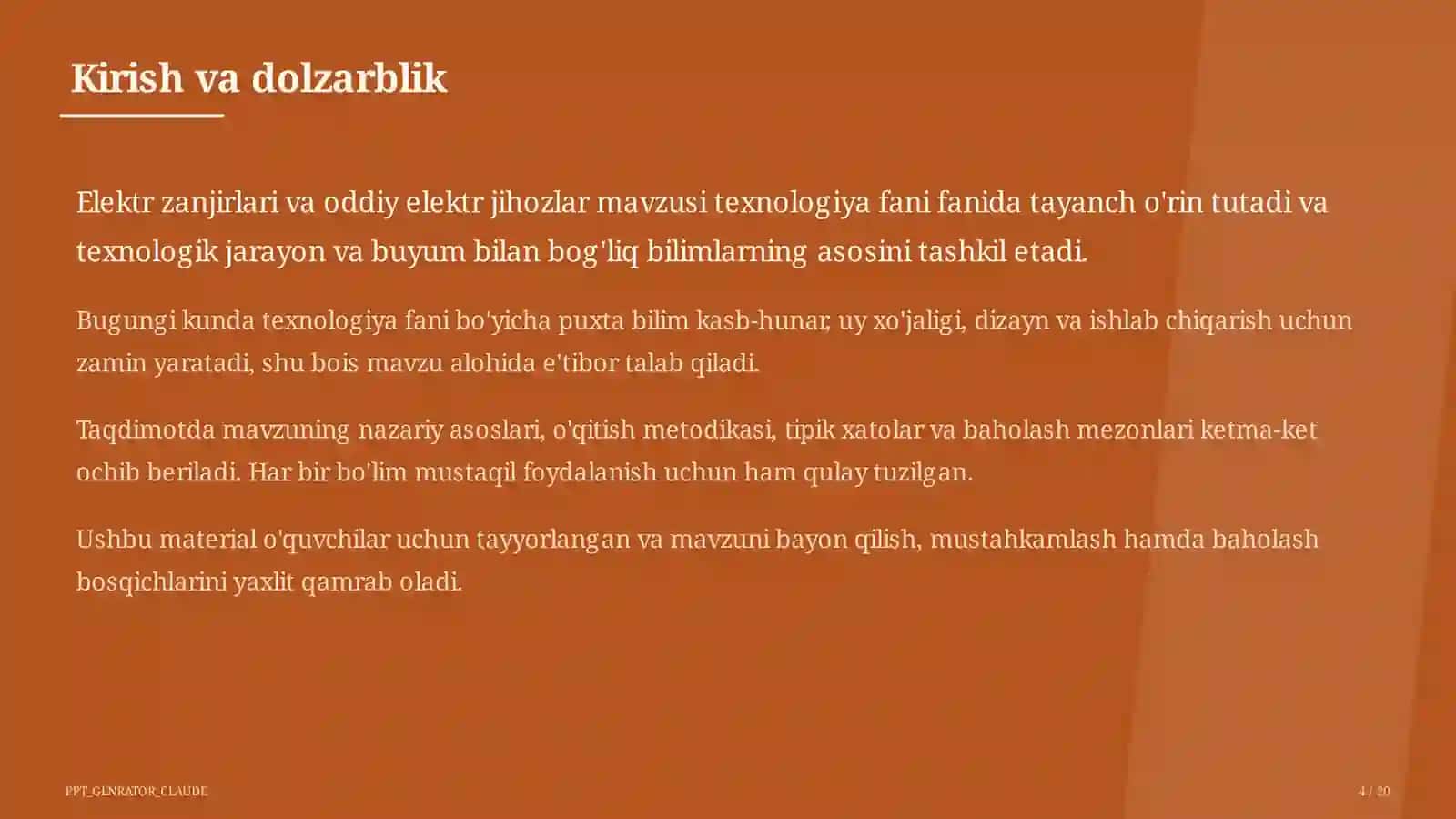 Elektr zanjirlari va oddiy elektr jihozlar (7-sinf) 4