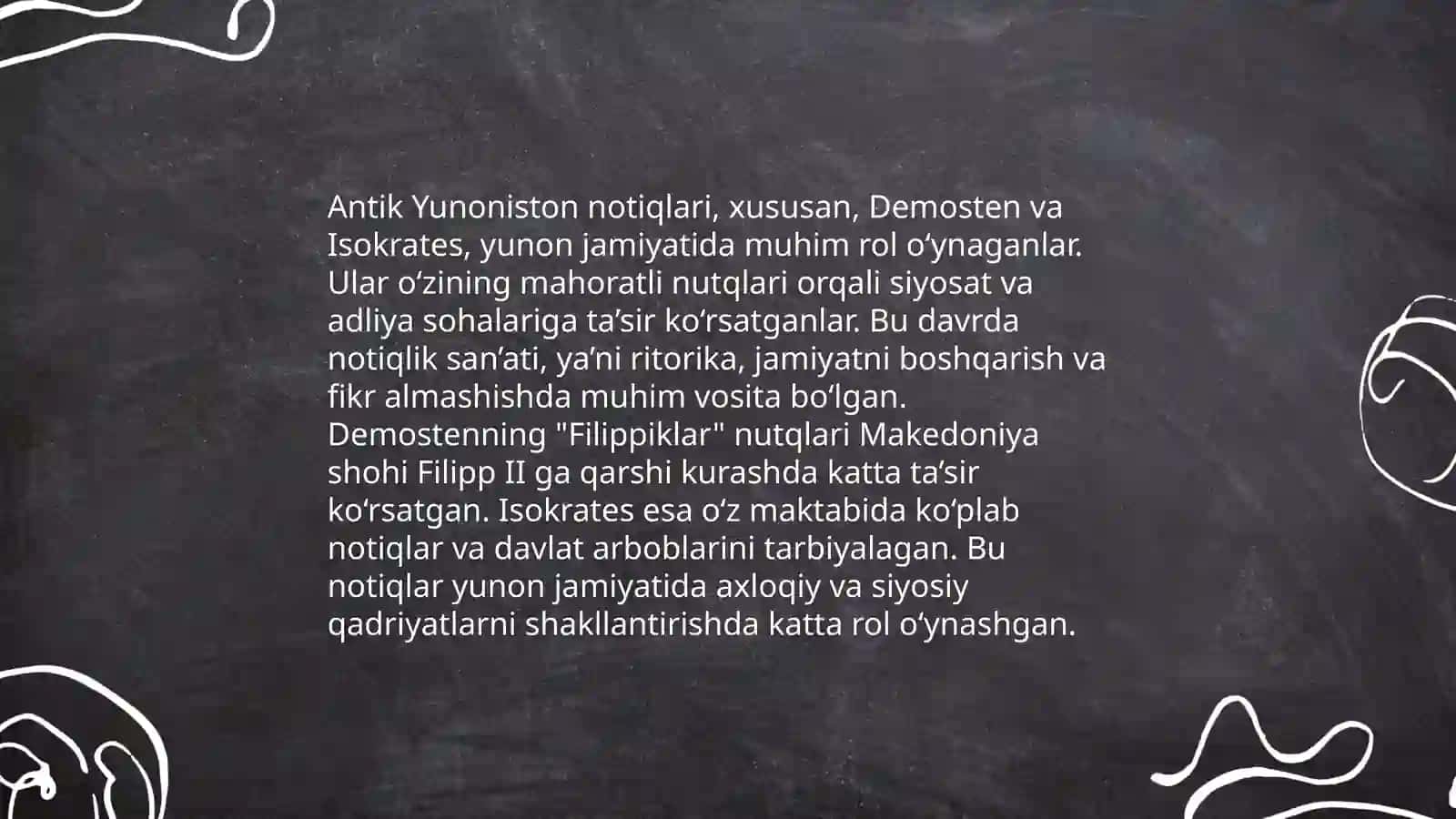 Yunonistontondagi notiqlik sanʼatining rivojlanishi 4