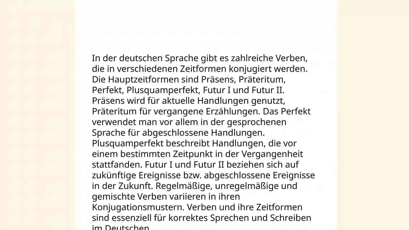 Lexical grammatikalische Übungen vom Arbeitsbuch 4