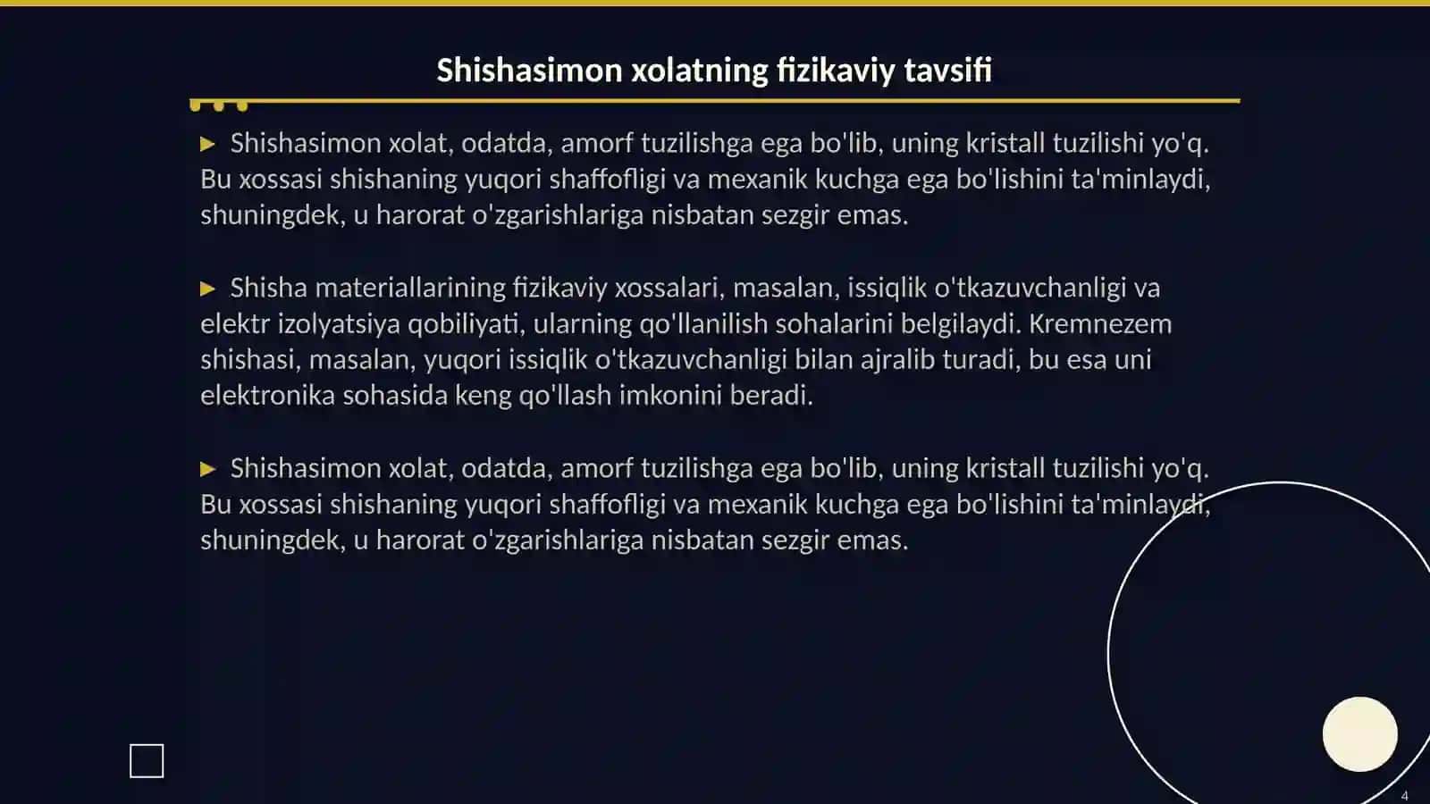 Silikatlarning kimyoviy tuzilishi va xossalari 4