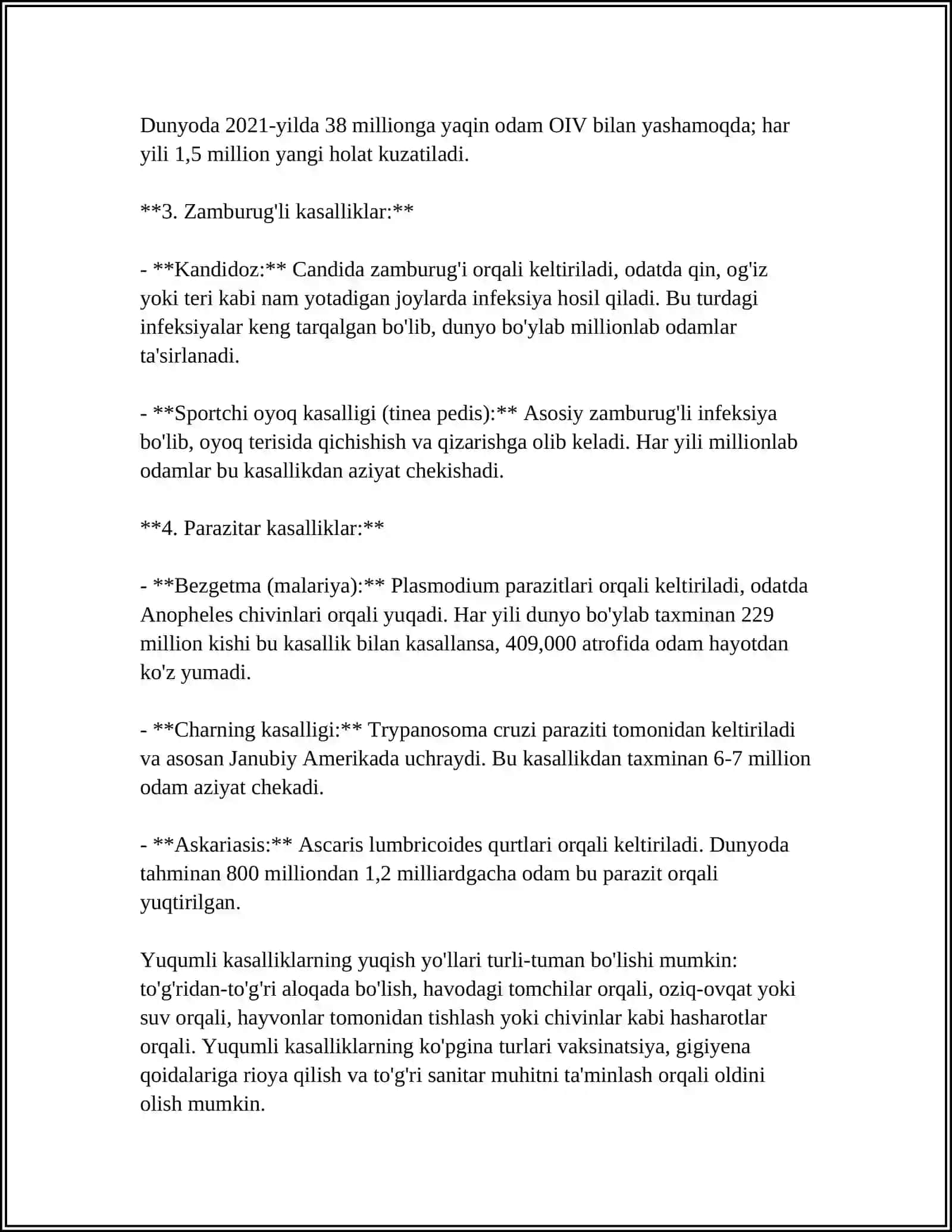 Yuqumli kasalliklardan saqlaning 4