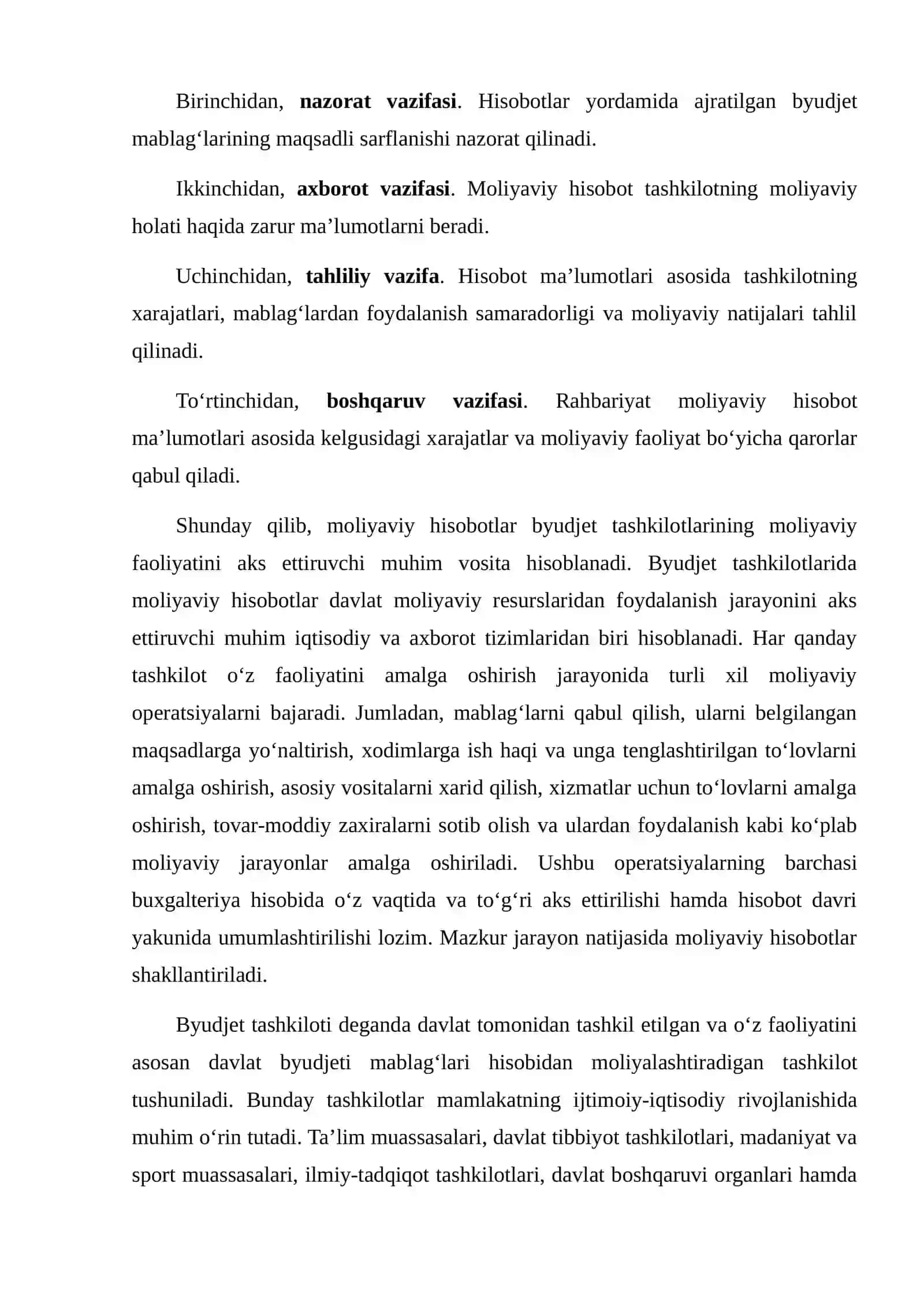 BYUDJET TASHKILOTLARIDA MOLIYAVIY HISOBOTLAR 4