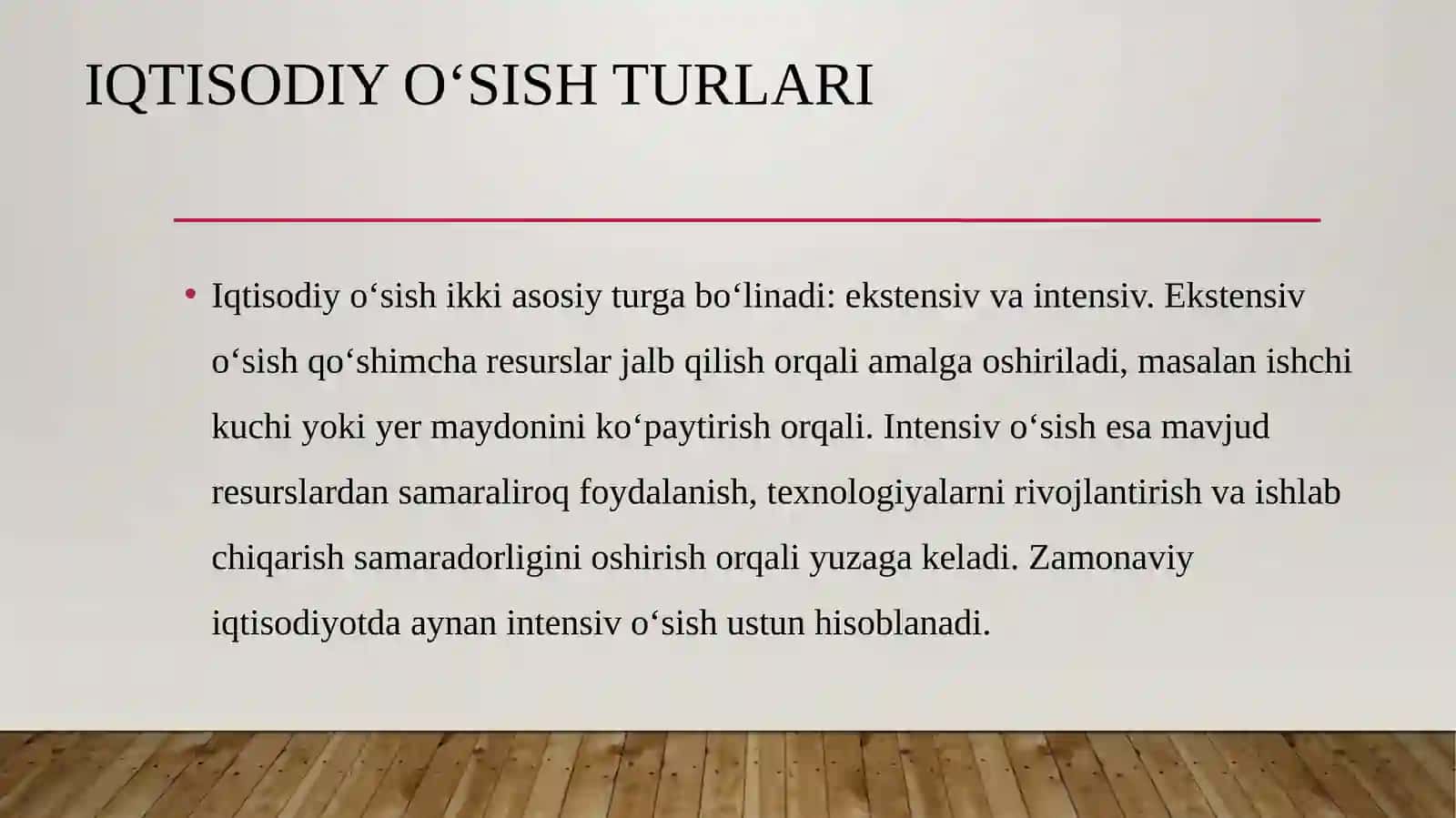 Iqtisodiy o'sish va ijtimoiy rivojlanish 4