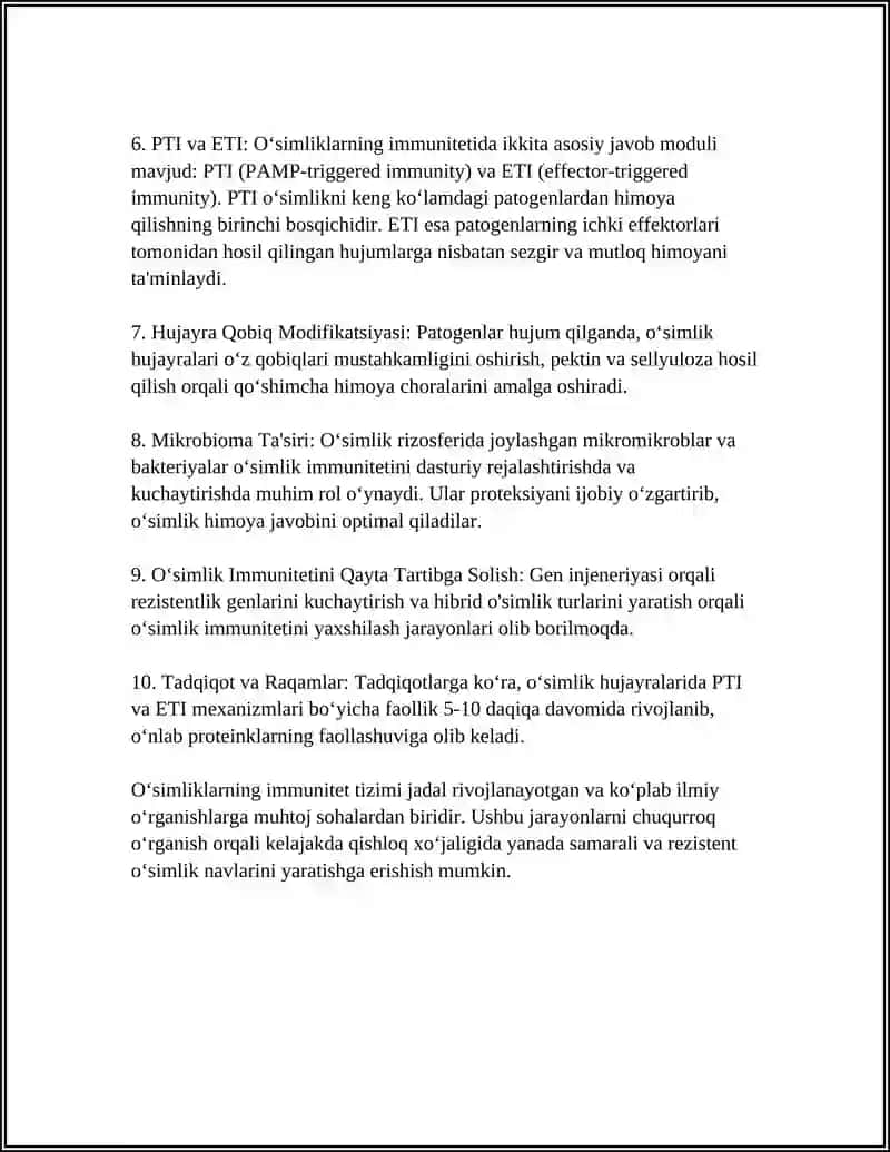 OʻSIMLIKLARNING PATOGENLAR VA FITOFAGLARDAN HIMOYALANISH 4