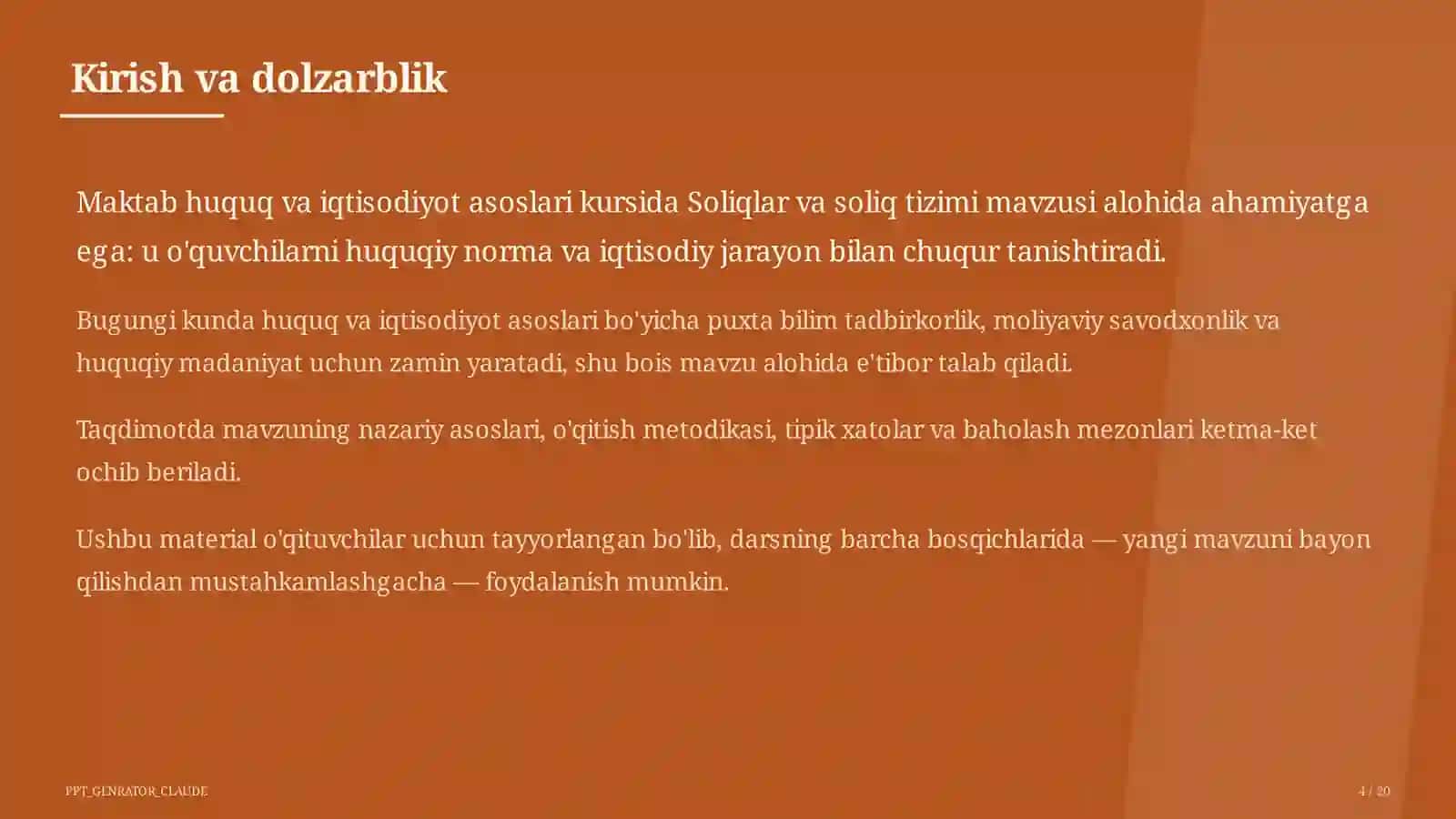 Soliqlar va soliq tizimi (10-sinf) 4