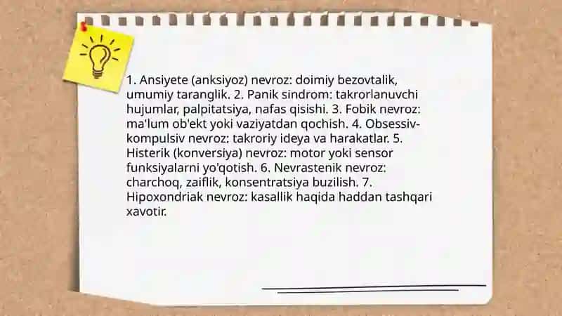 Nevroz qanday kasallik bemorlarda nevrotik holatlarning tahlili 4