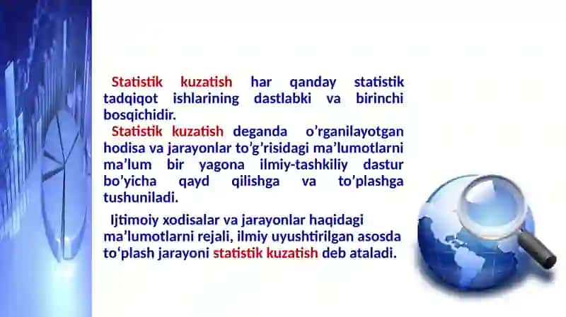 Statistik kuzatish metodi 4