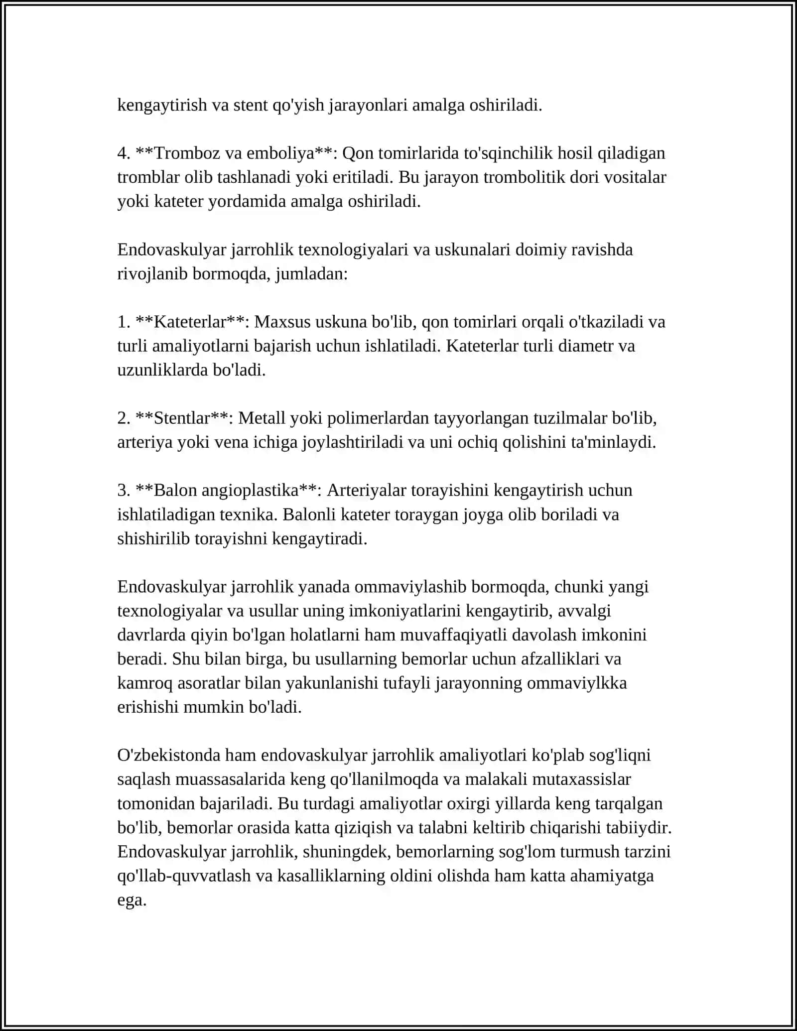 ENDOVASKULYAR OPERATSIYALAR 4