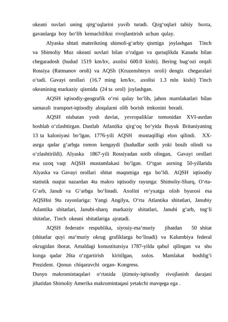 MARKAZIY AMERIKA MAMLAKATLARI XO'JALIGI 4