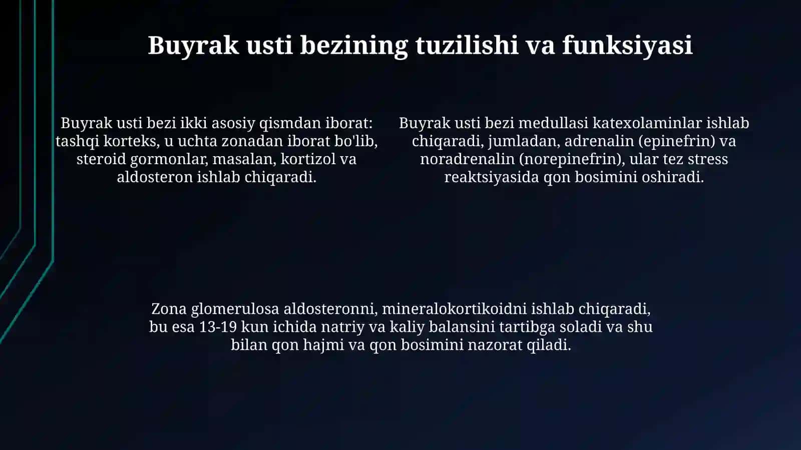 Stress vaqtida buyrak usti bezigarmonning roli va hujayralarning morfologik ko'rinishi 4
