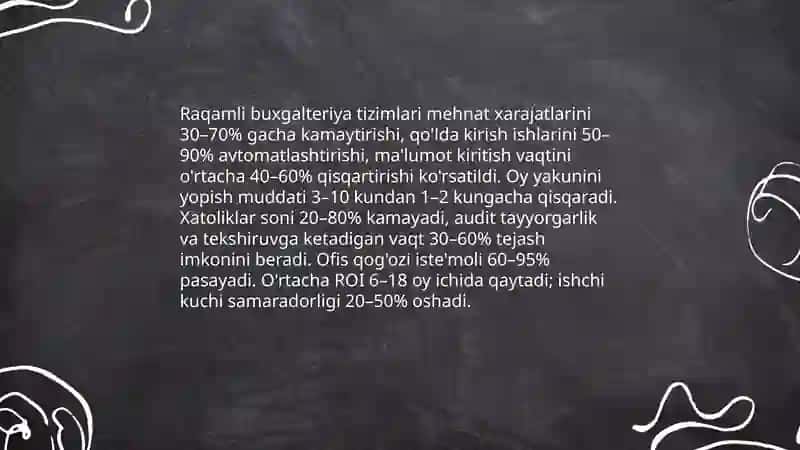Buxgalteriya sektorini raqamlashtirish samaradorligi 4
