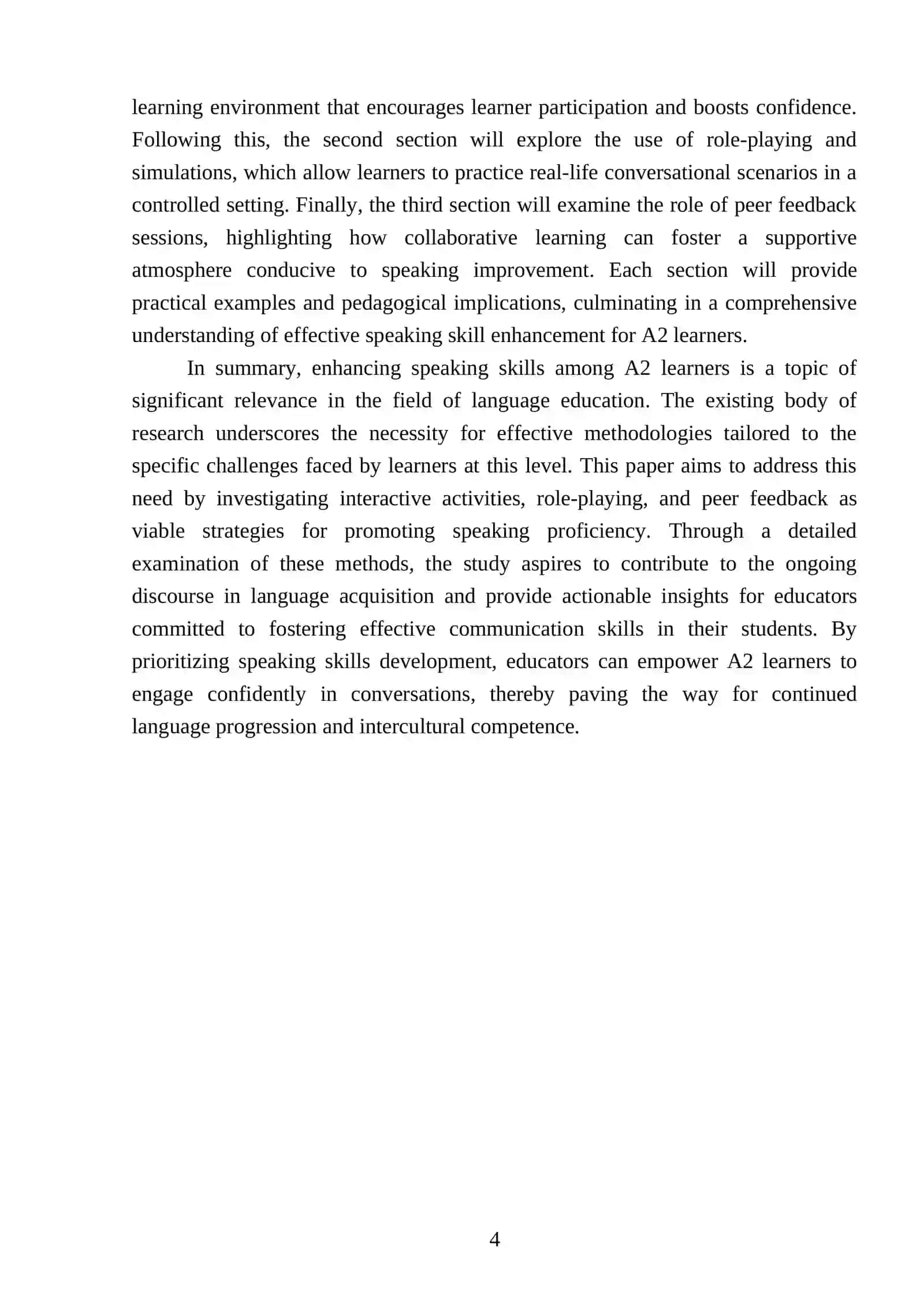 Effective Methods in Improving Speaking Skills in A2 Learners 4