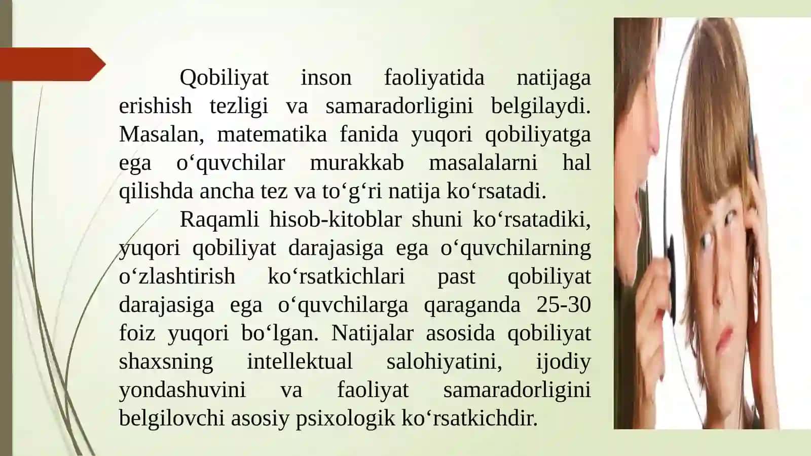 QOBILIYATLAR DIAGNOSTIKASI. SHAXSLARARO MUNOSABAT PSIXODIAGNOSTIKASI 4
