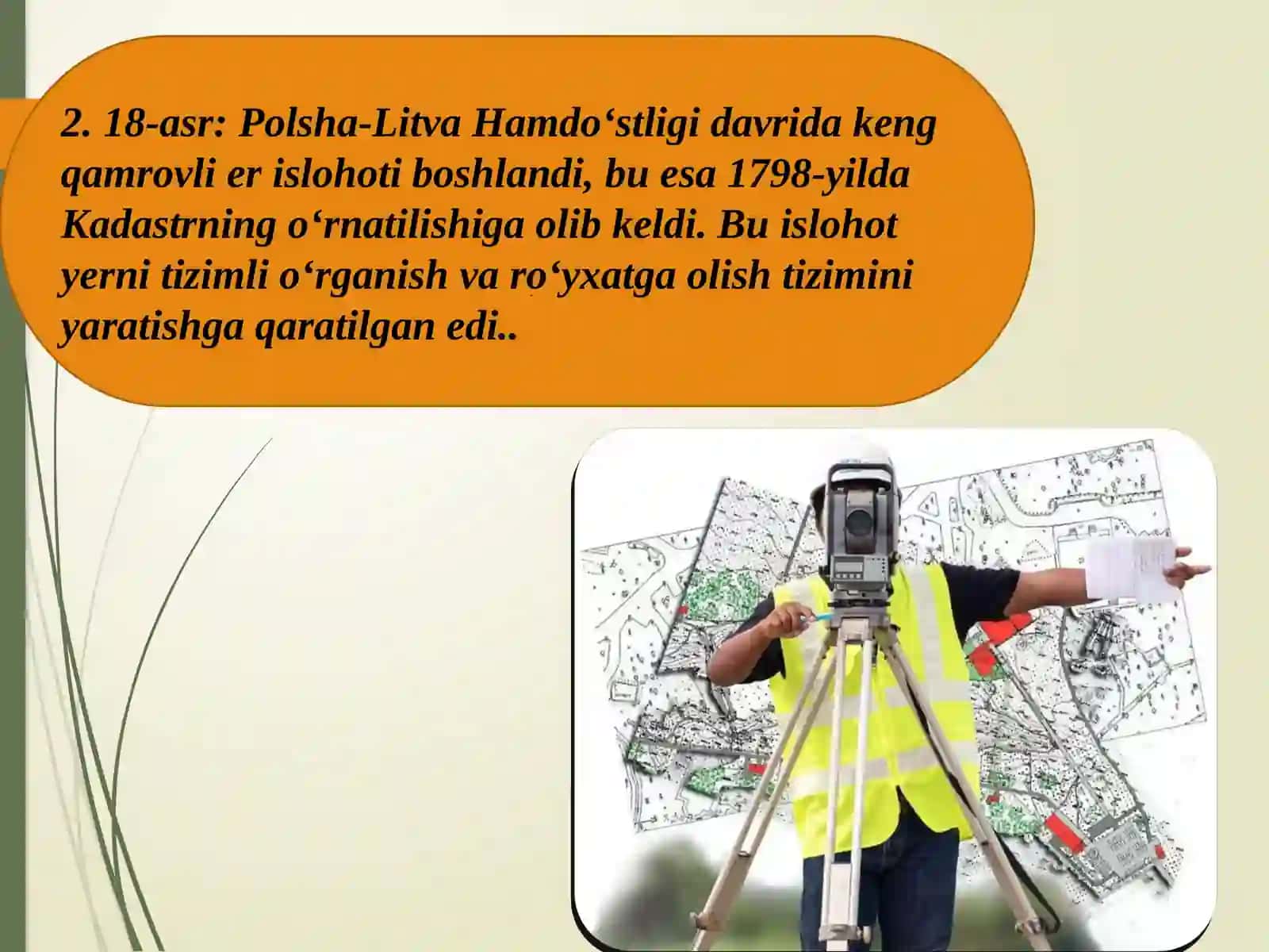Polsha davlatining kadastr ishlarini yuritish, tajribasini o`rganish va ularni tahlil qilish 4