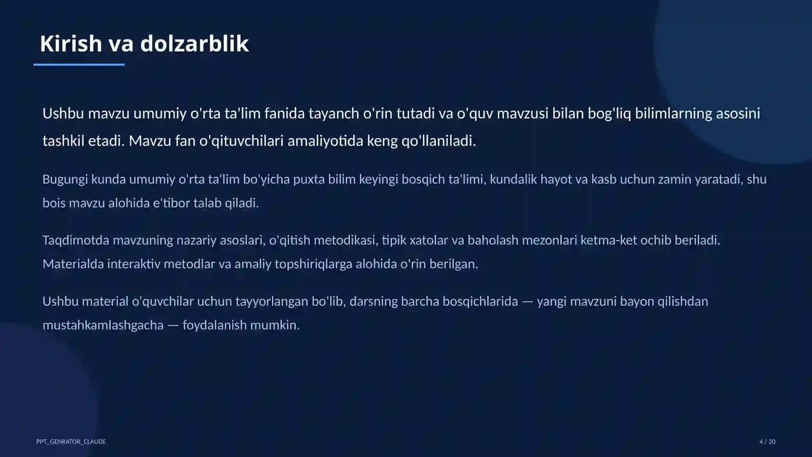 Al-Xorazmiy, Mirzo Ulug'bek va Ibn Sino ixtisoslashtirilgan maktablari: iqtidorli o'quvchilar uchun yo'l 4