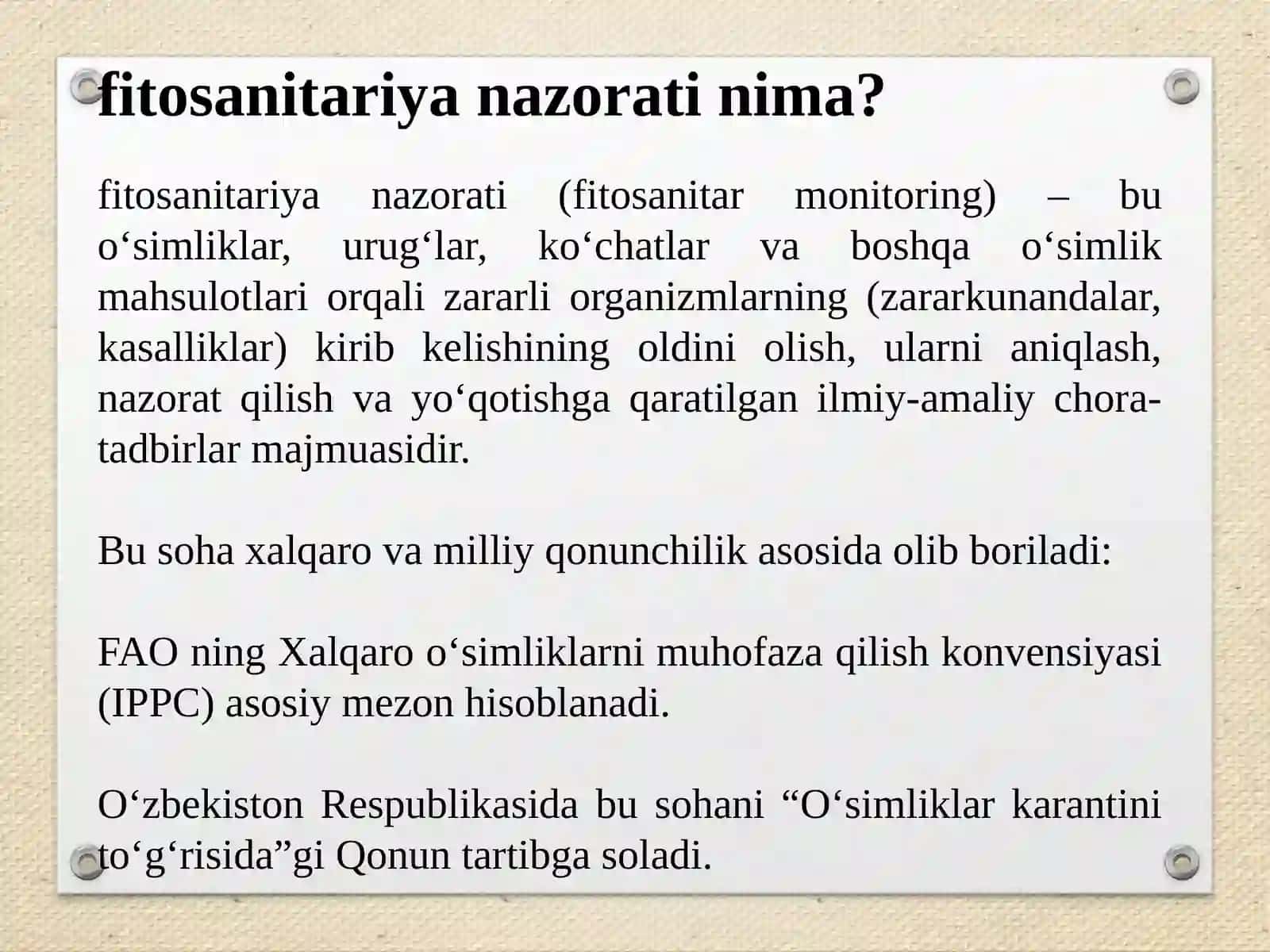 Introduksiyaning fitosanitariya nazorati 4