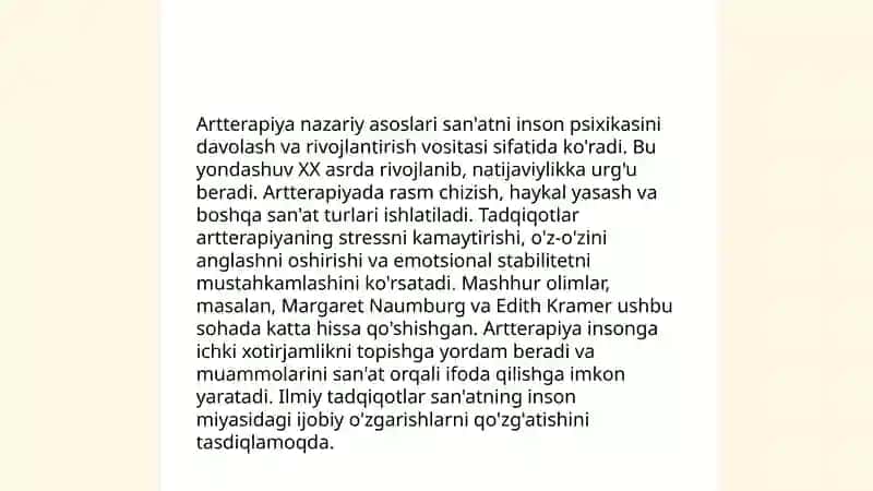 Artterapiya fanining ilmiy nazariy asoslari 4