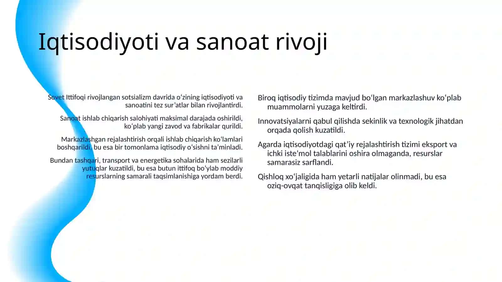 SOVET JAMIYATI «RIVOJLANGAN SOTSIALIZM» DAVRIDA SOBIQ SSSR -NING BOTISHI VA QULASHI 4