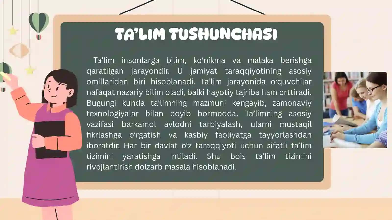 Ta’limni tashkil etish va turlari 4
