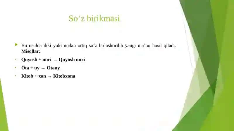 Soʻz yasalishi 4