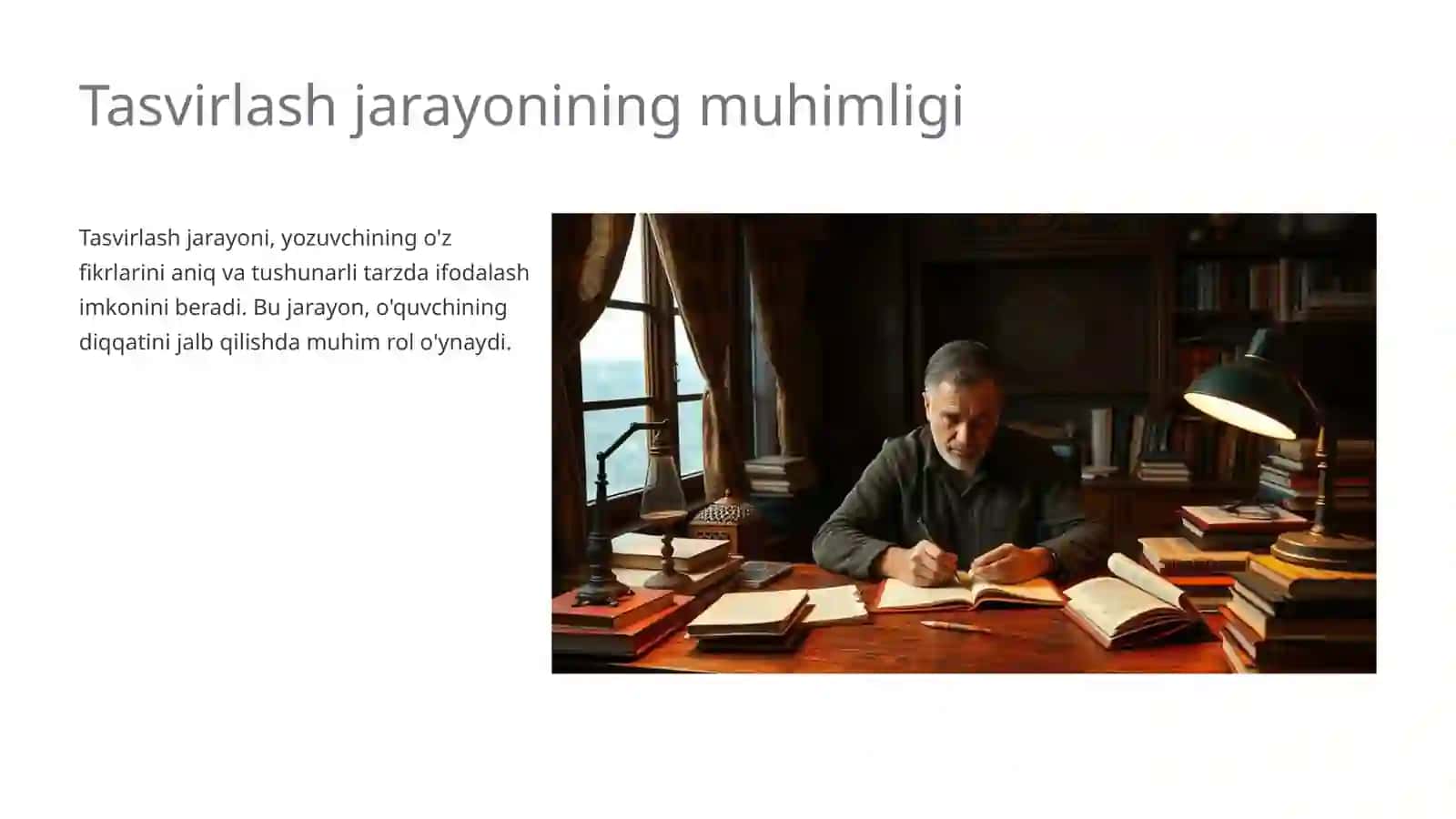 Tasvirlash jarayonining asosiy qoidalari 4