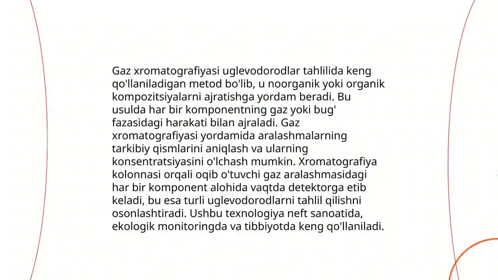 Uglevodorodlar tahlilida xromotografiya usullarining qollanilishi 4