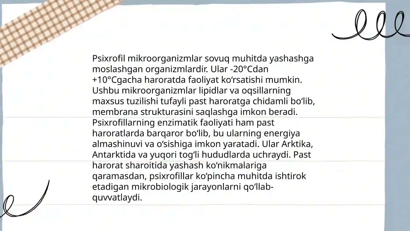 Psixrofil, mezofil va termofil mikroorganizmlar 4