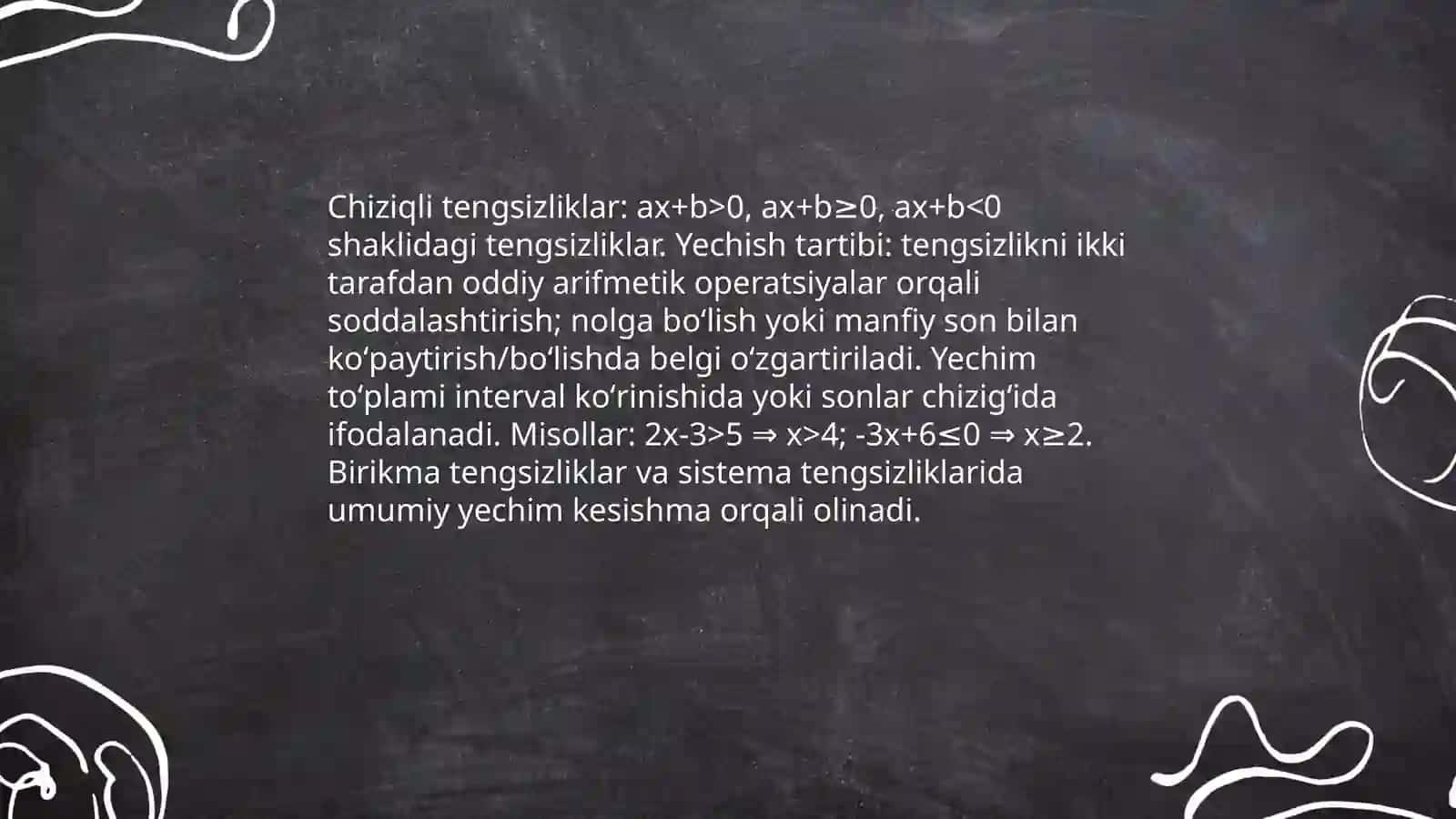 TENGSIZLIKLAR. KASR RATSIONAL TENGLAMA VA TENGSIZLILAR 4