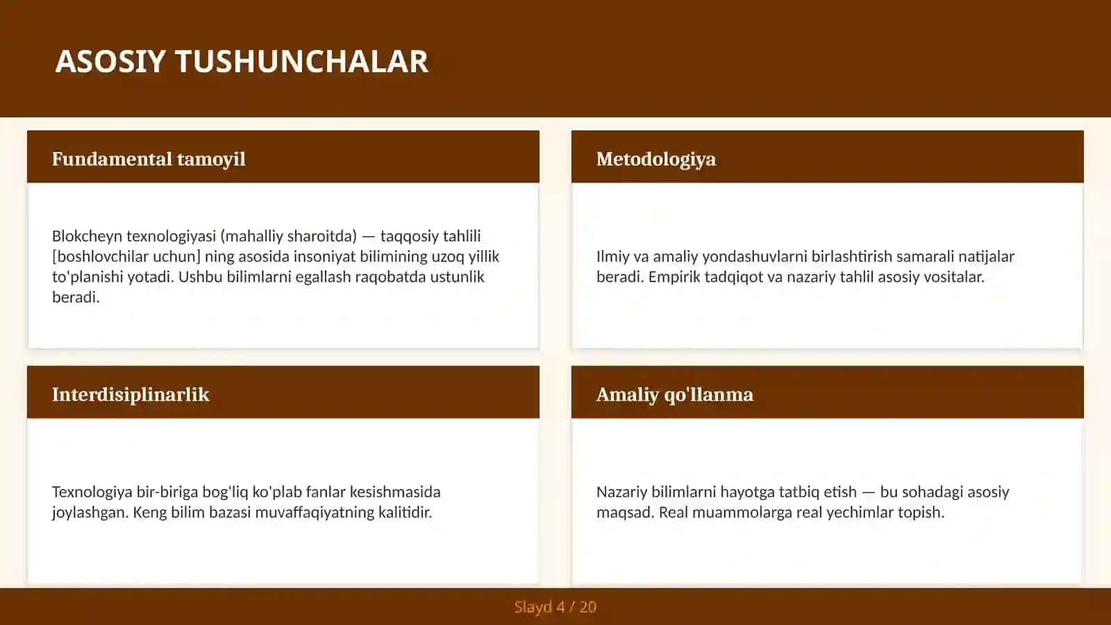 Blokcheyn Texnologiyasi (Mahalliy Sharoitda) - Taqqosiy Tahlili [Boshlovchilar Uchun] 4