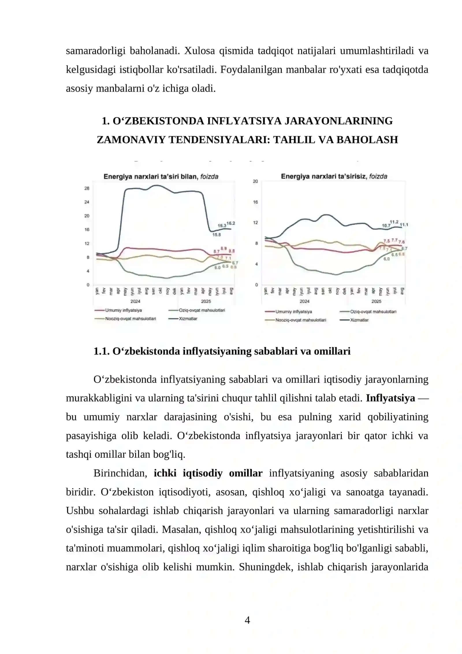 Inflyatsiya jarayonlari va ularni tartibga solish 4