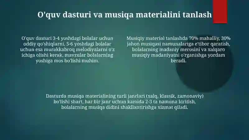 Maktabga tayyorlov yoshdagi bolalar uchun musiqa rahbari 4