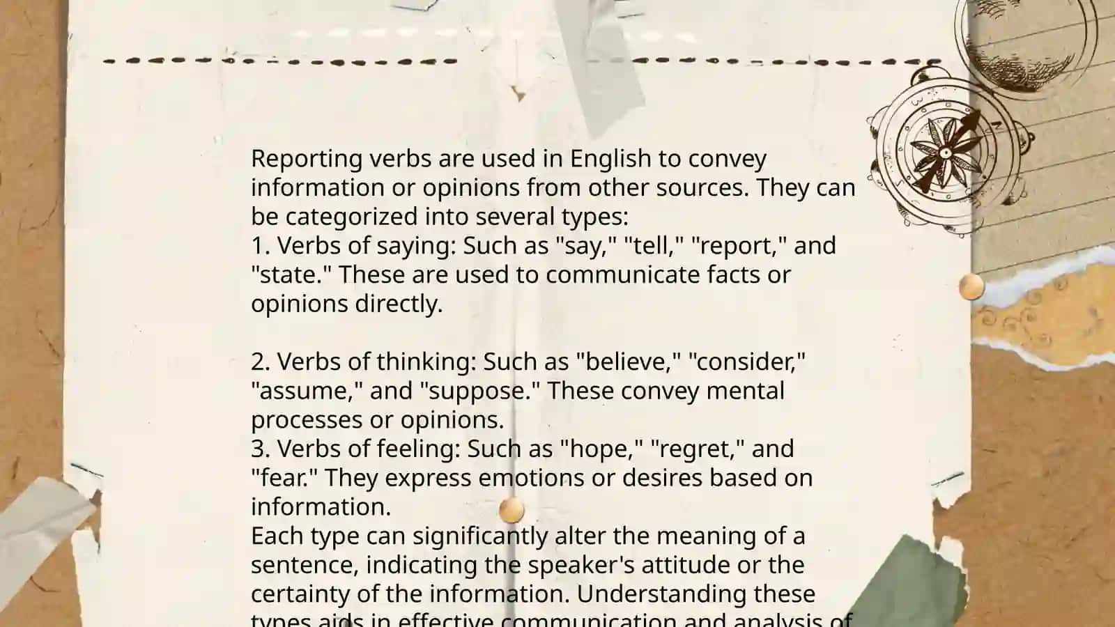 Reporting Verbs 4