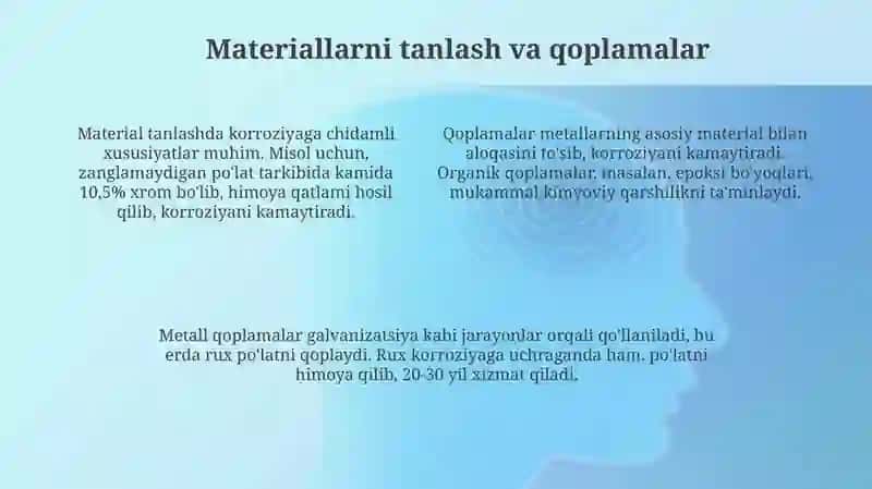 Korroziyani yo'qotish usullari 4