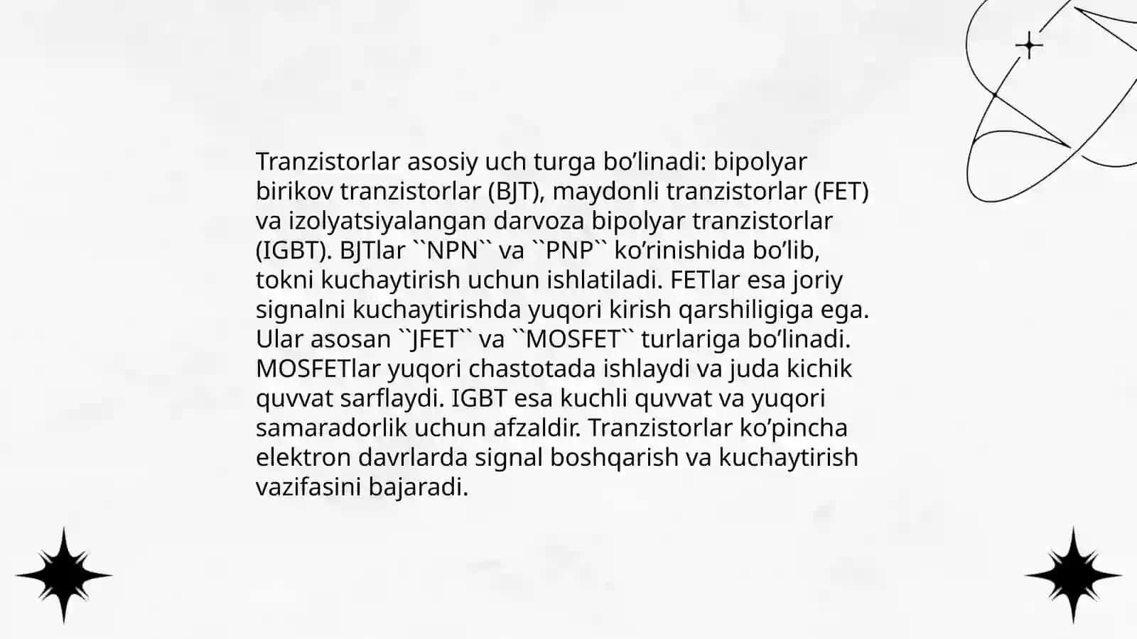 Tranzistorlar 4