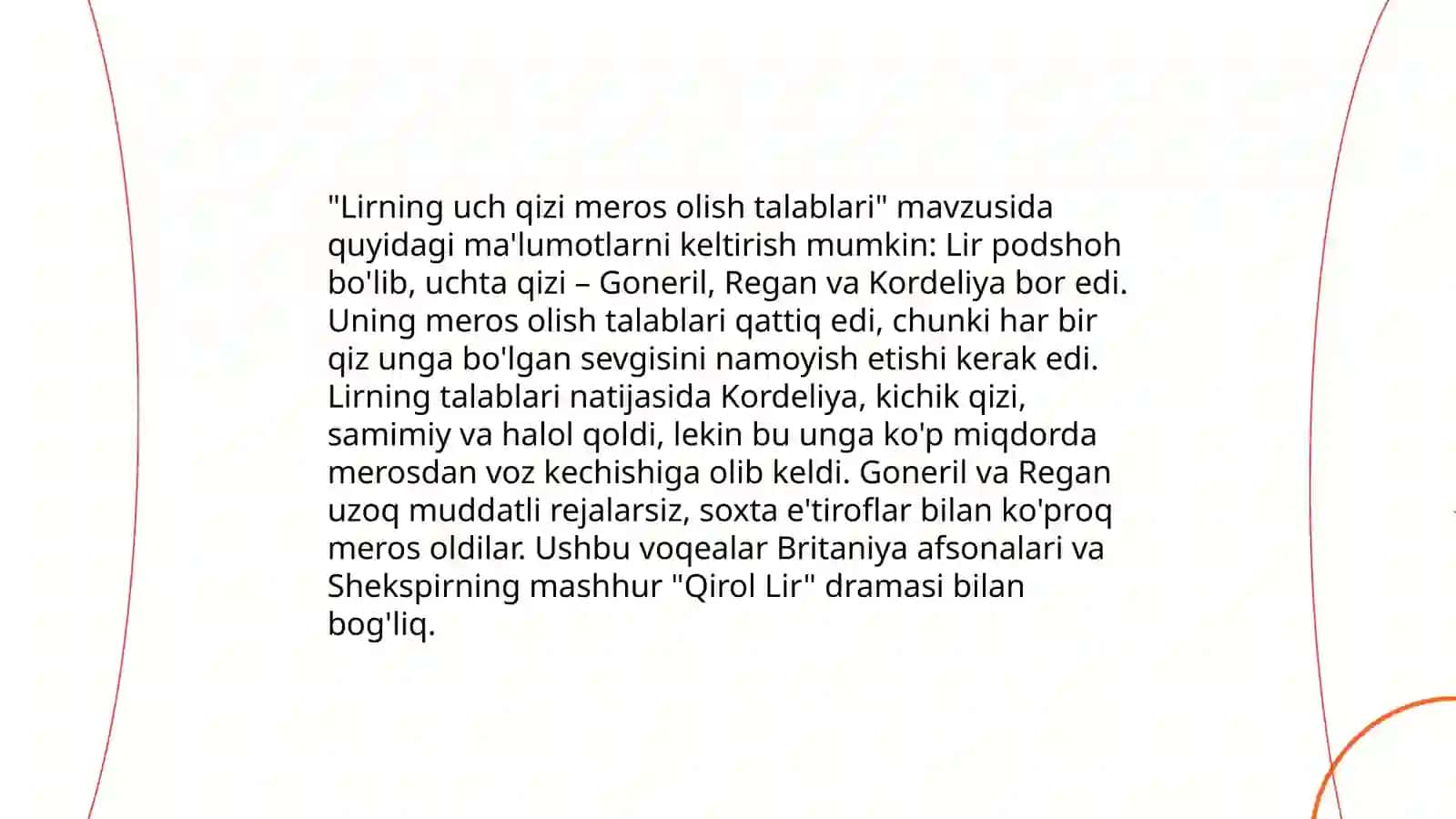 Uilyam Shekspirning Qirol Lir tragediya 4