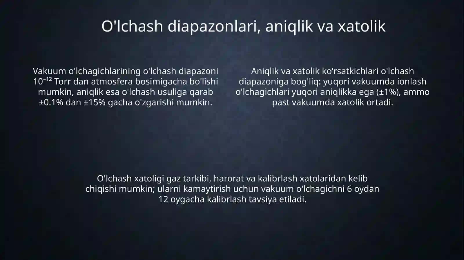 Vakuum o'lchagichlarining asosiy turlari va ishlash prinsiplari 4