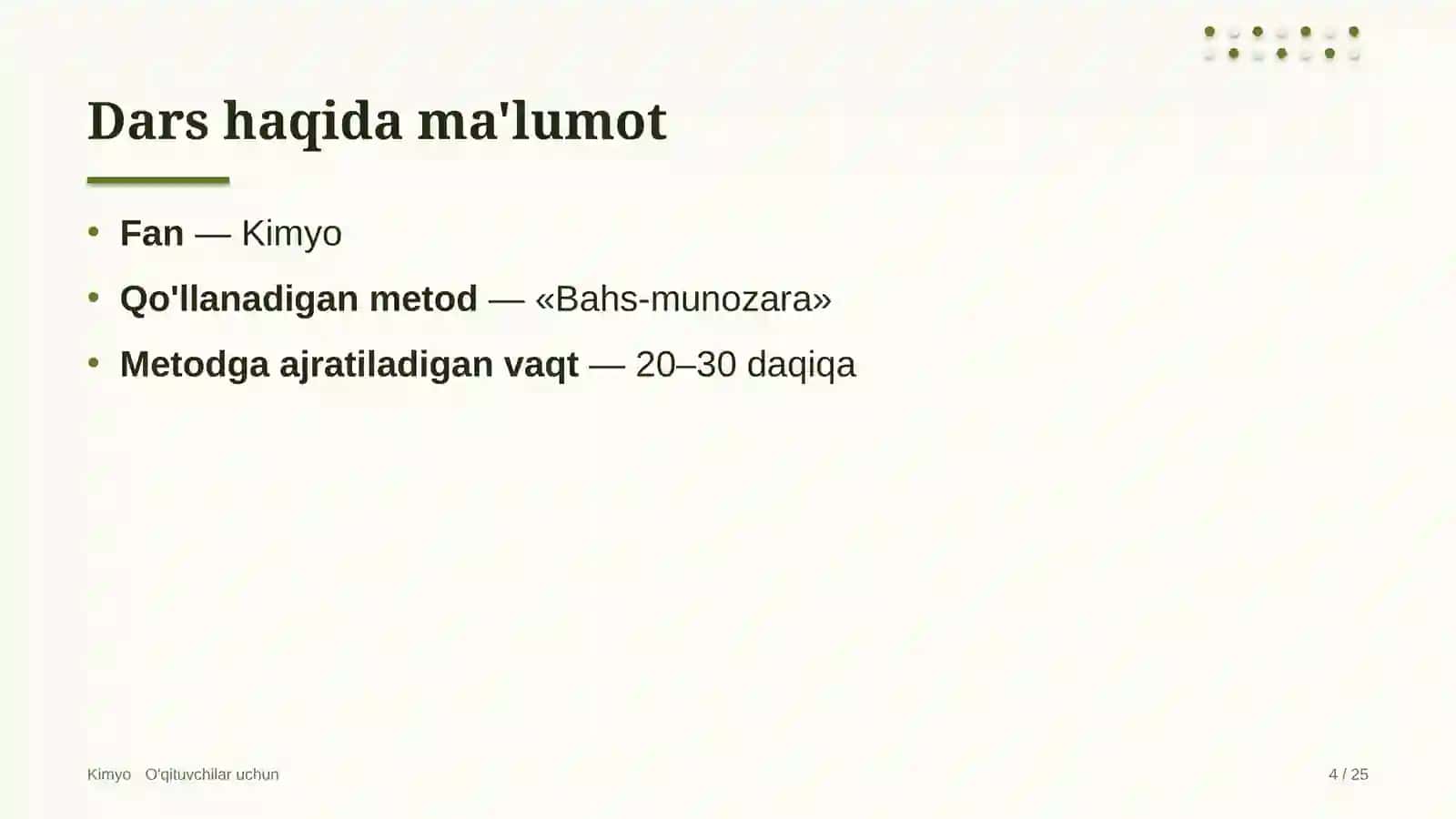kimyo darslarida bahs munozara metodidan foydalanish 2087 4