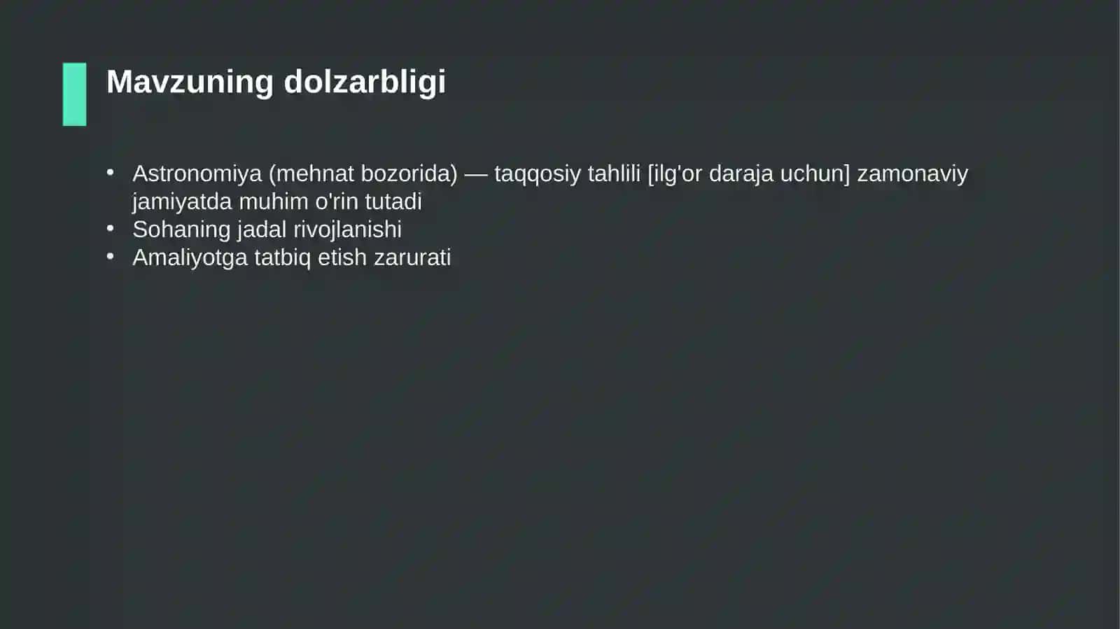 Astronomiya (mehnat bozorida) — taqqosiy tahlili [ilg'or daraja uchun] 4